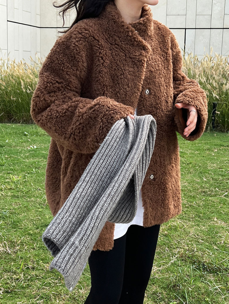 ボアタッチフェイクムートンジャケット