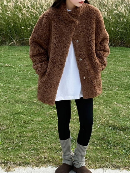 ボアタッチフェイクムートンジャケット