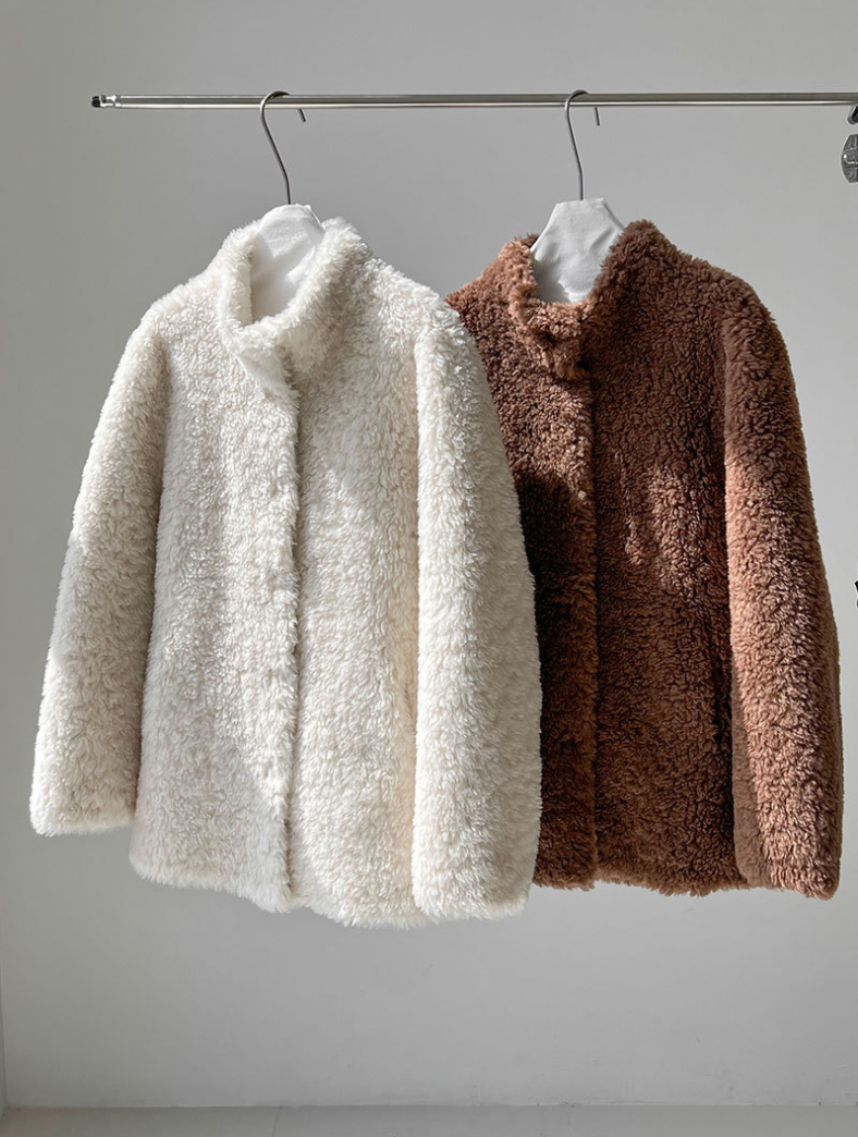 ボアタッチフェイクムートンジャケット