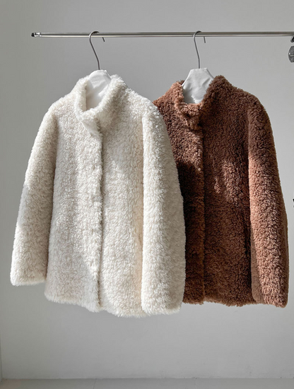 ボアタッチフェイクムートンジャケット