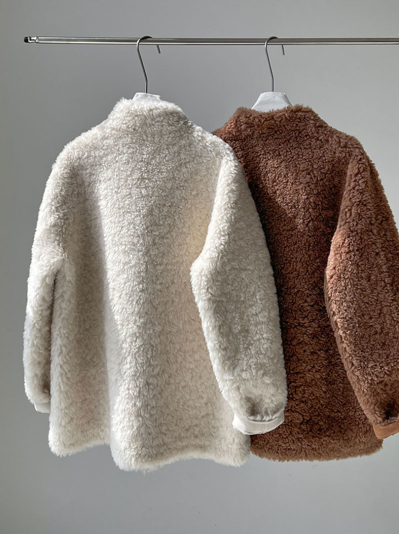 ボアタッチフェイクムートンジャケット