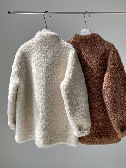 ボアタッチフェイクムートンジャケット