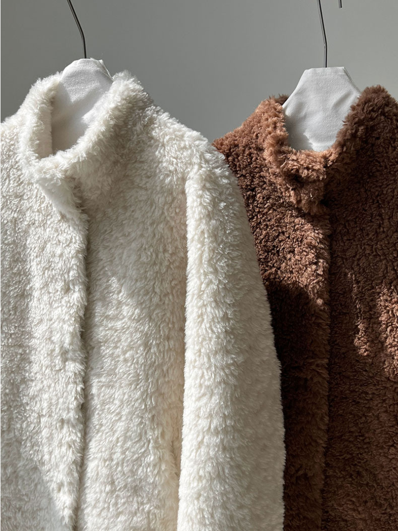 ボアタッチフェイクムートンジャケット