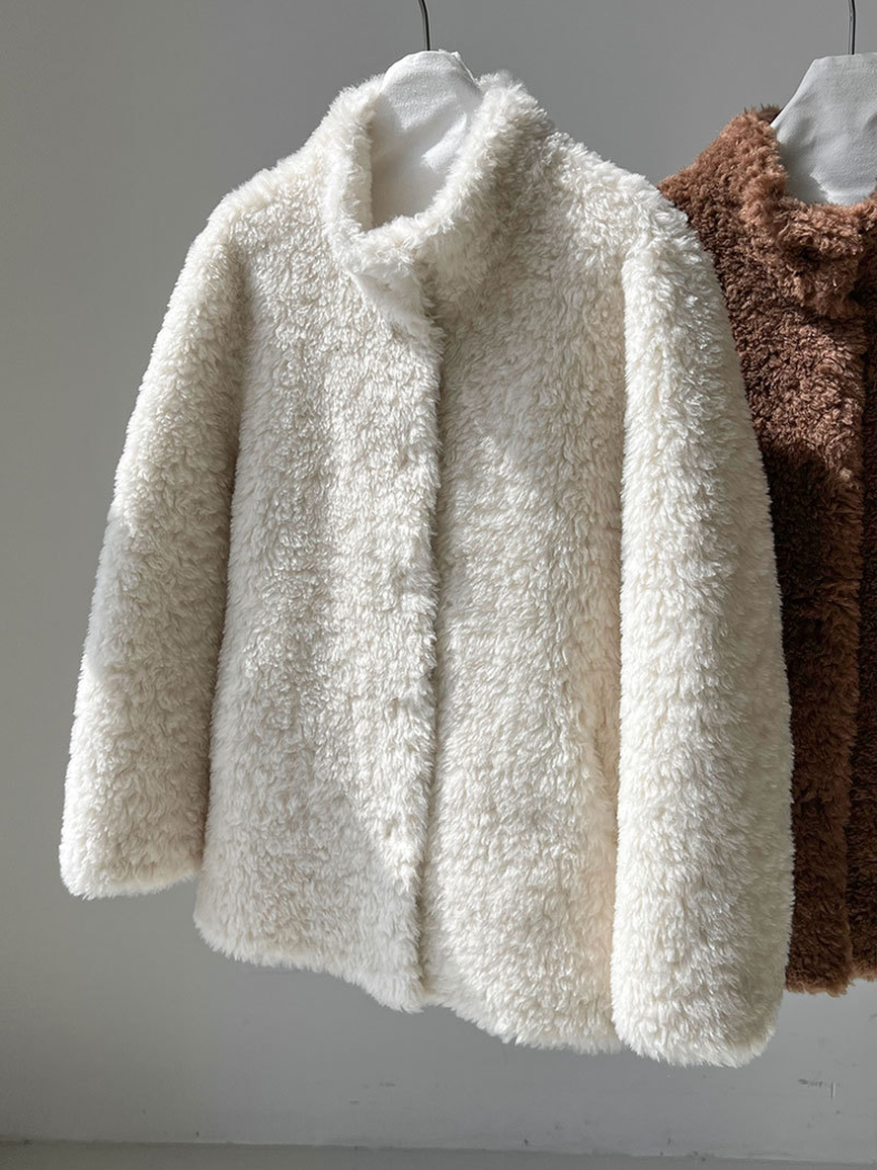 ボアタッチフェイクムートンジャケット