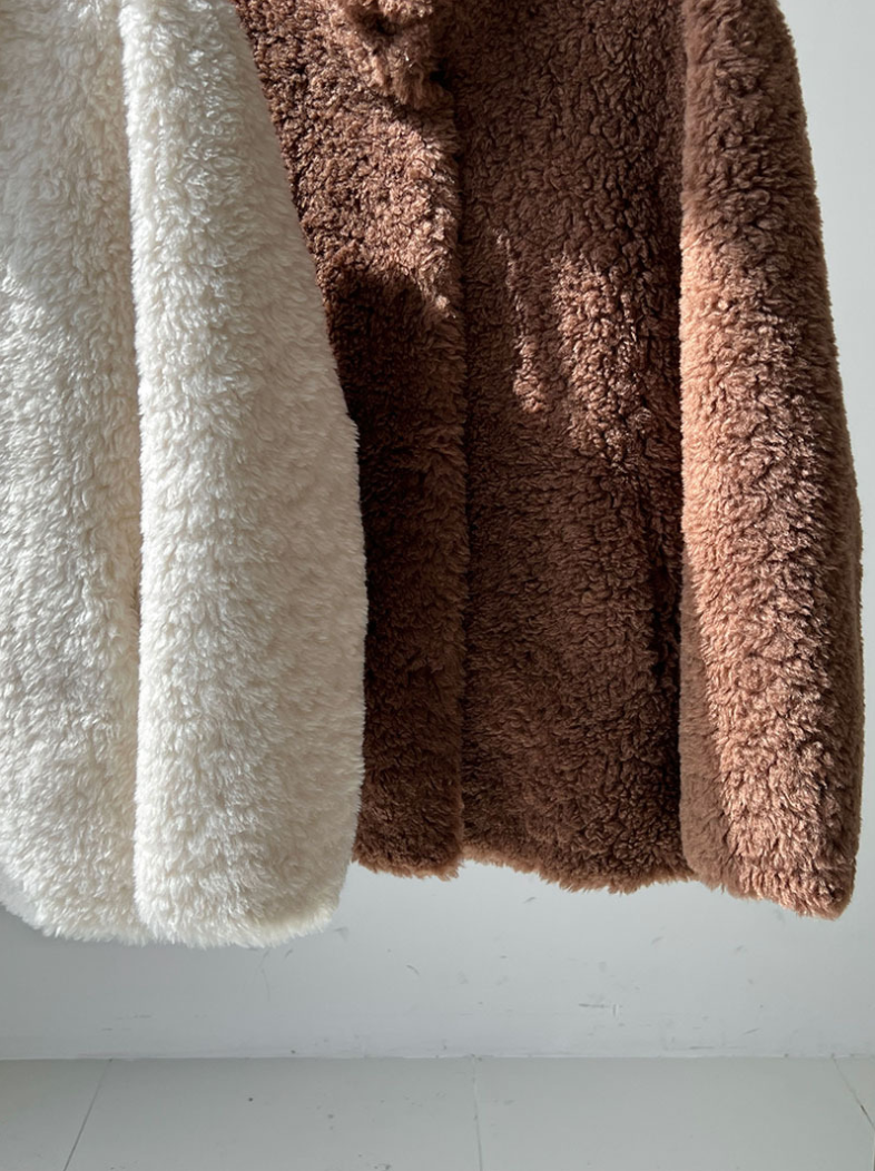 ボアタッチフェイクムートンジャケット