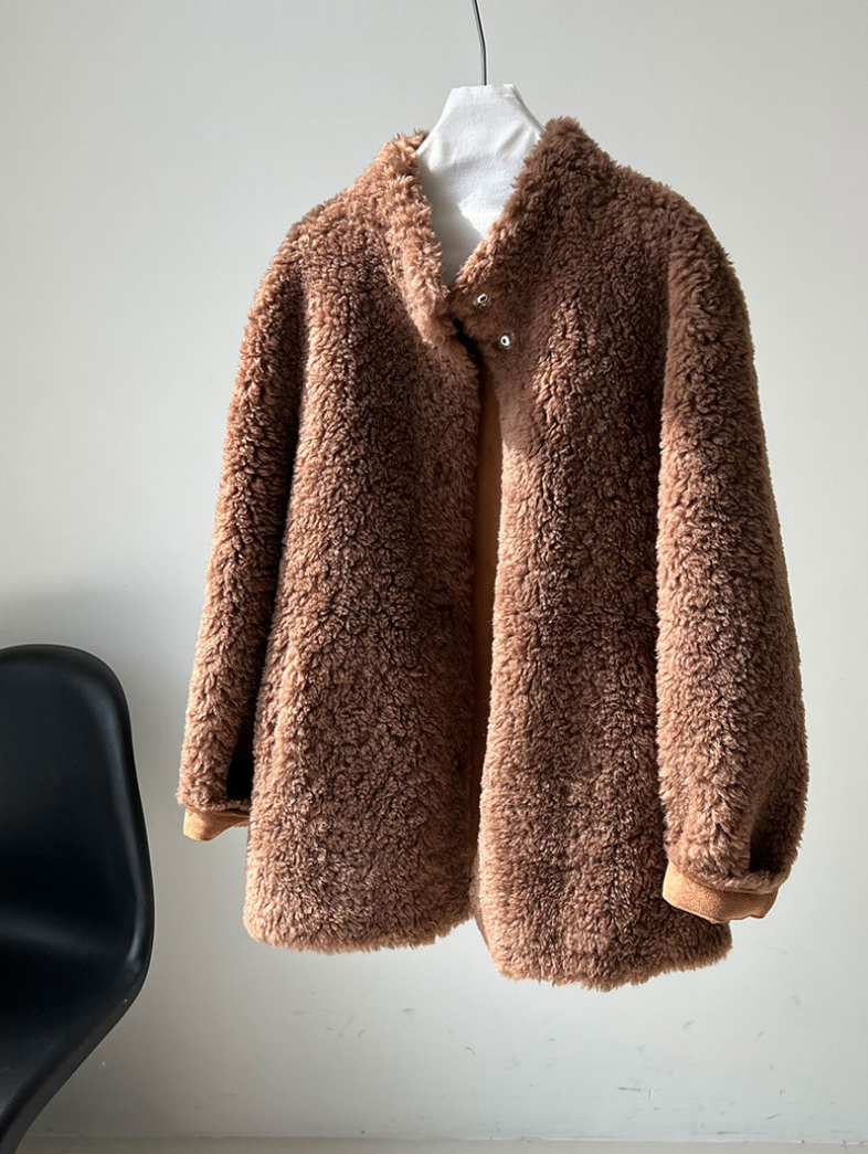 ボアタッチフェイクムートンジャケット