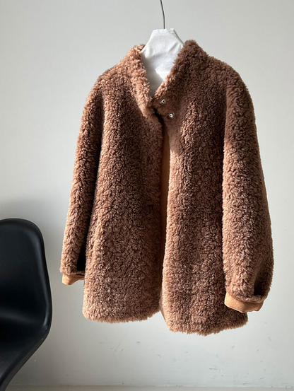 ボアタッチフェイクムートンジャケット