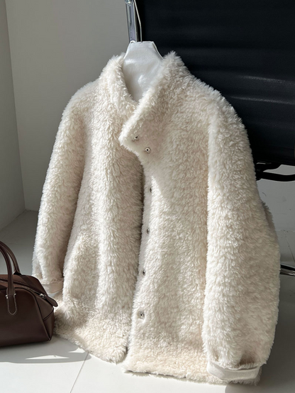 ボアタッチフェイクムートンジャケット