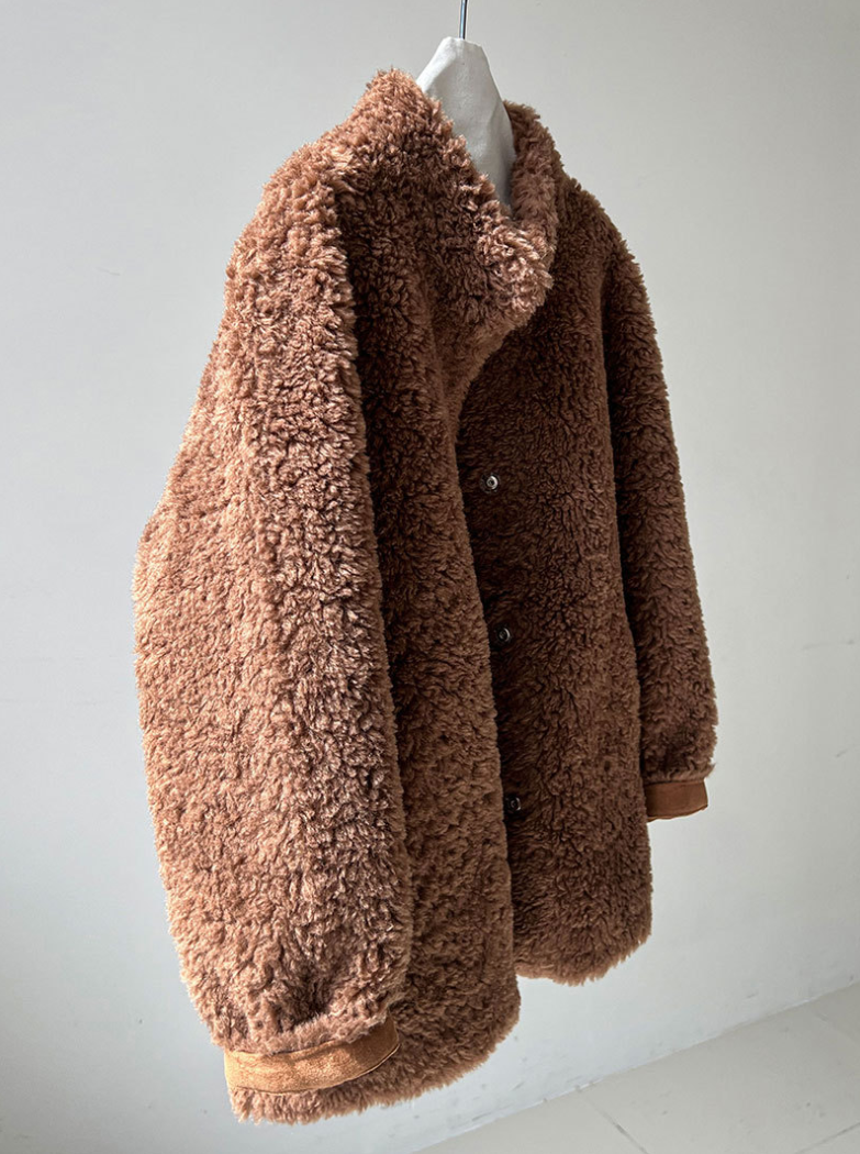 ボアタッチフェイクムートンジャケット