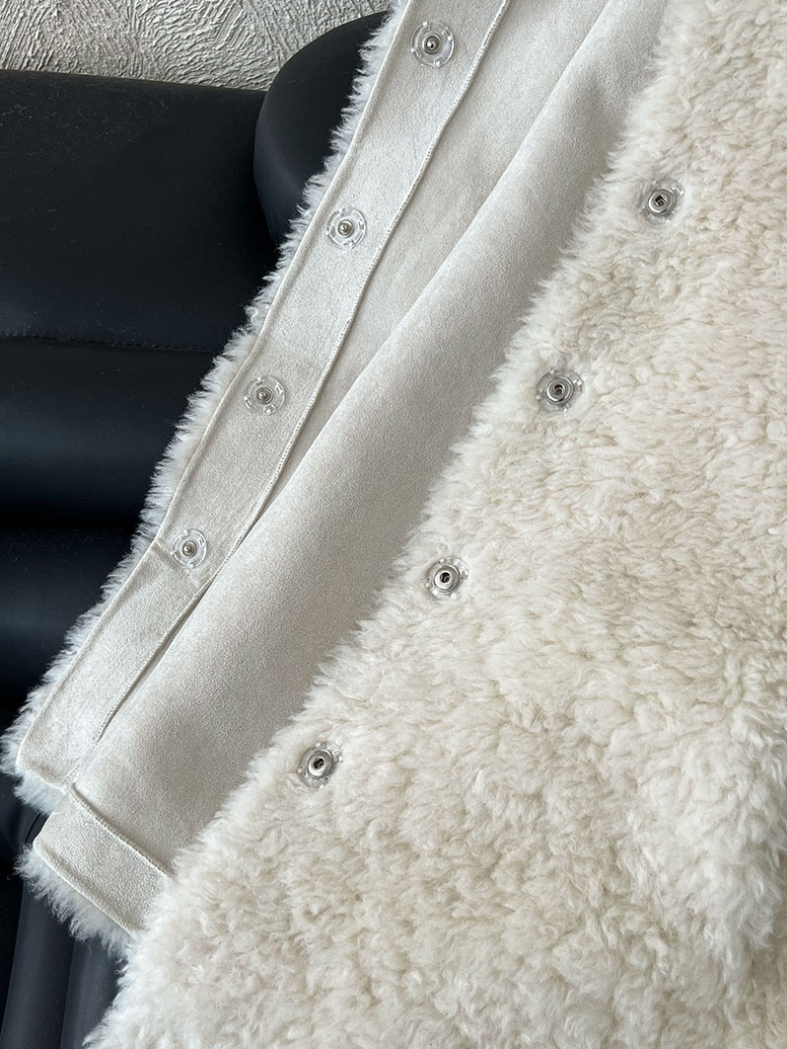 ボアタッチフェイクムートンジャケット