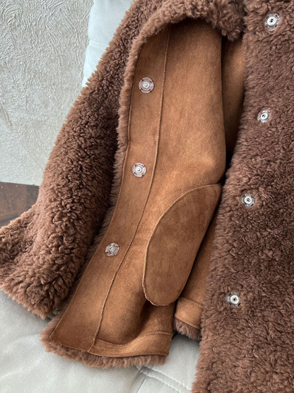 ボアタッチフェイクムートンジャケット