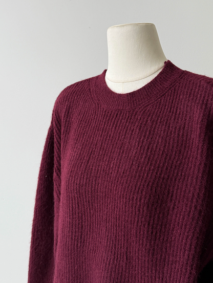 ［ SET ］ルーズフィットダメージニット×ロングスカートセット