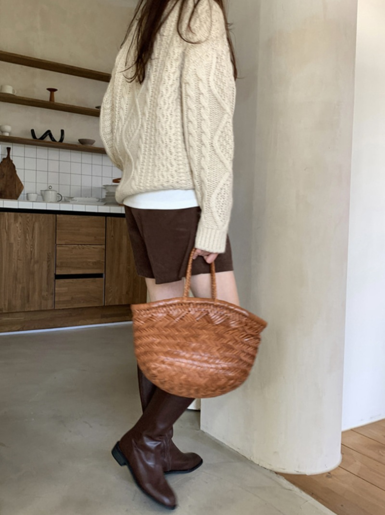 コーデュロイハイウエストタックショートパンツ