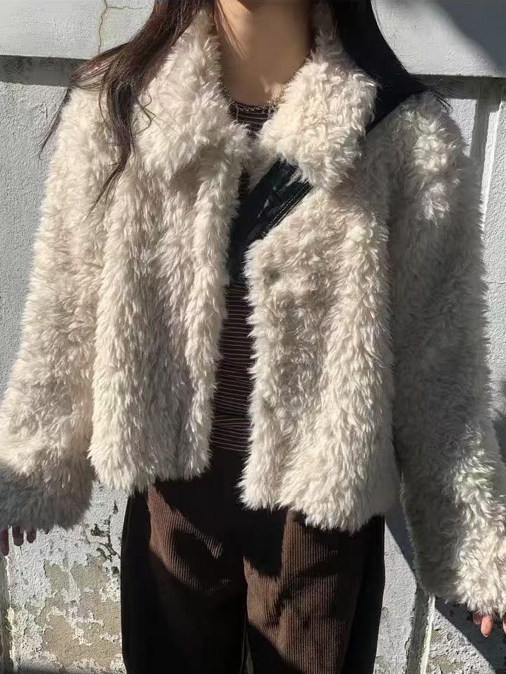 ショートフェイクファージャケット