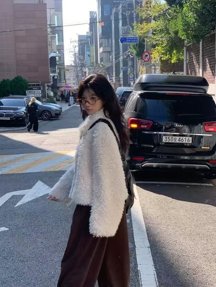 ショートフェイクファージャケット