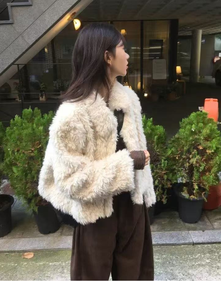 ショートフェイクファージャケット