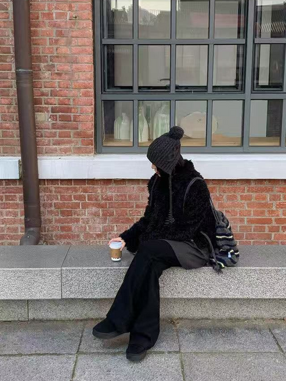 ショートフェイクファージャケット