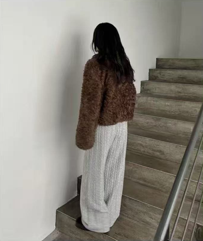 ショートフェイクファージャケット