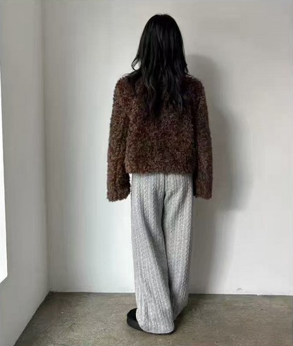 ショートフェイクファージャケット