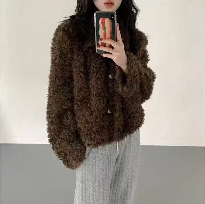 ショートフェイクファージャケット