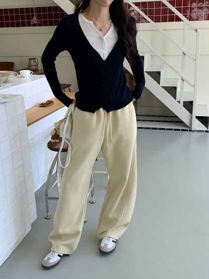 【一部即納】レイヤードデザインリブニット