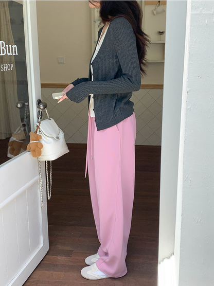 【一部即納】レイヤードデザインリブニット