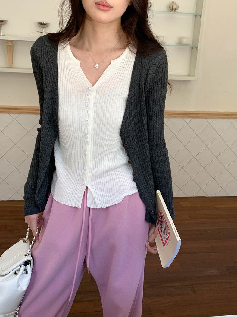 【一部即納】レイヤードデザインリブニット