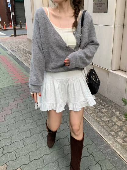 【即納】ソフトエアリーニットカーディガン