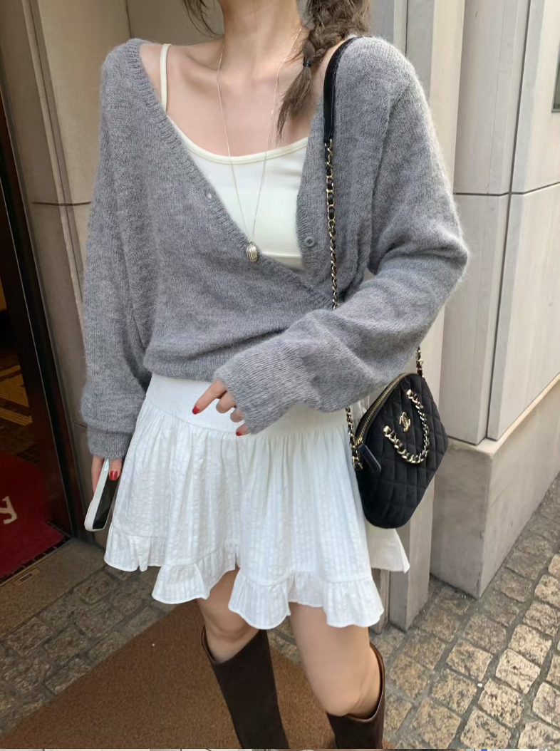 Set fair対象 | 27日(金)0:00～【即納】ソフトエアリーニットカーディガン