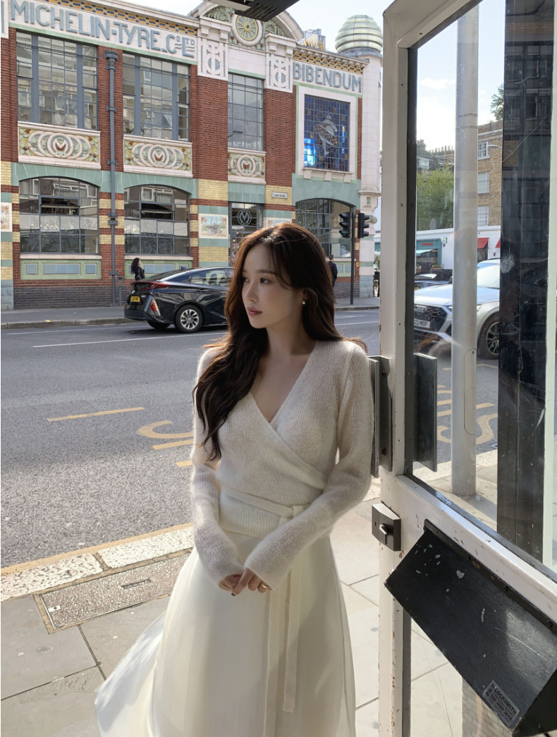 【即納】カシュクールシアーニット