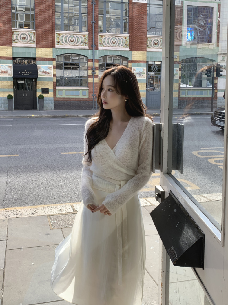 【即納】カシュクールシアーニット