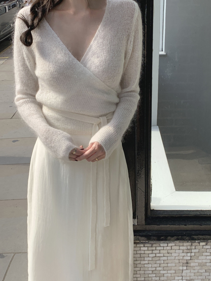 【即納】カシュクールシアーニット