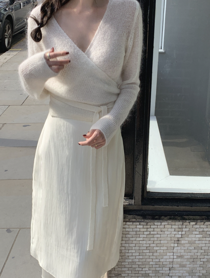 【即納】カシュクールシアーニット