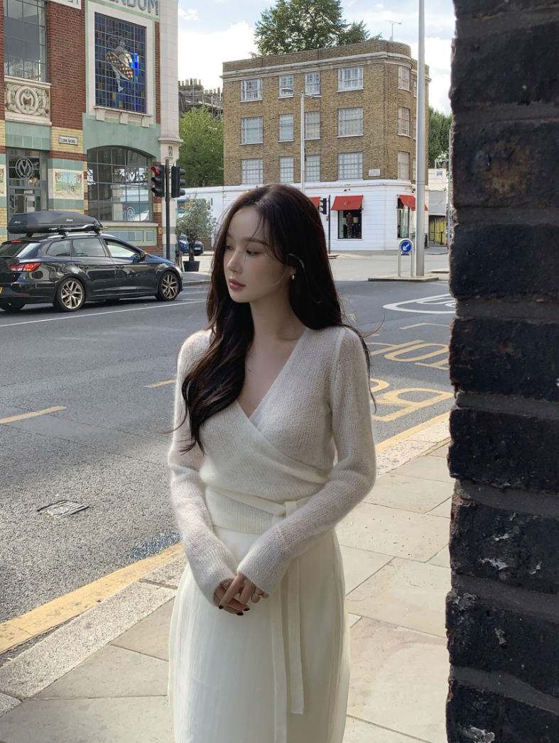 【即納】カシュクールシアーニット