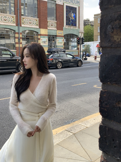 【即納】カシュクールシアーニット