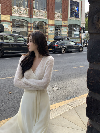 【即納】カシュクールシアーニット