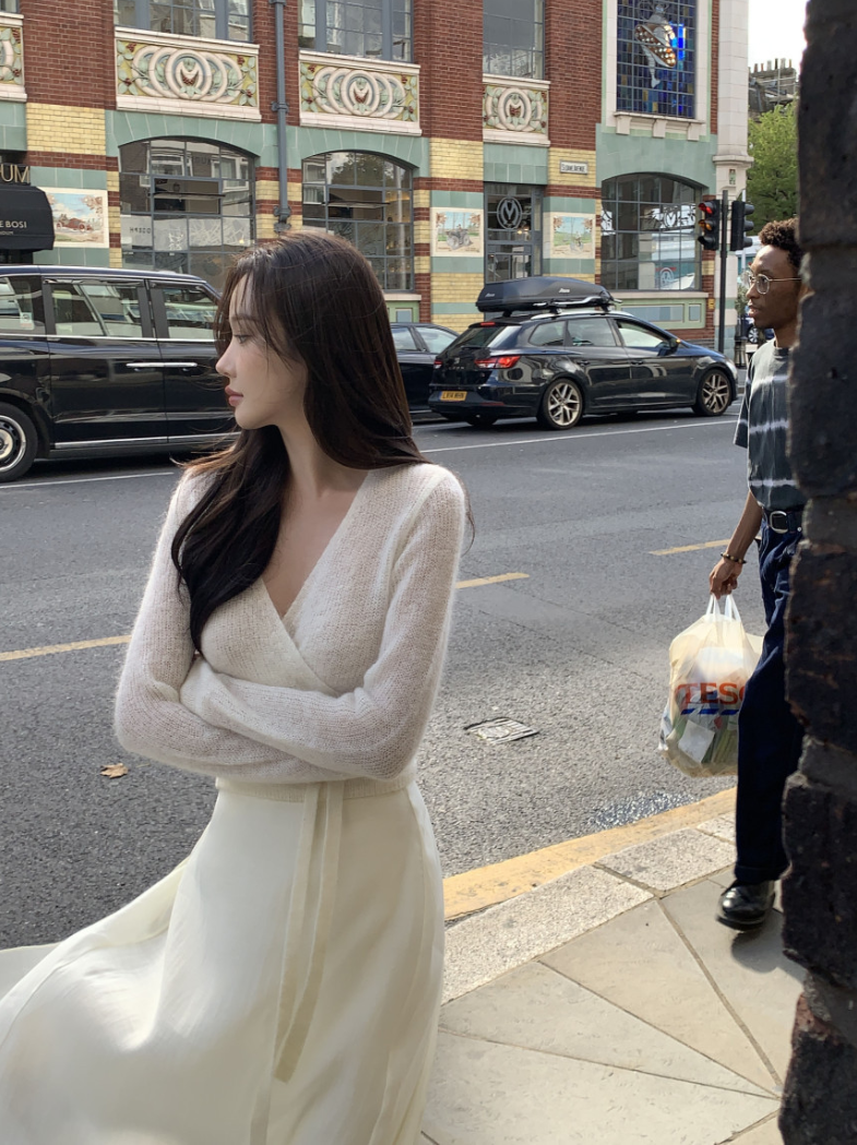 【即納】カシュクールシアーニット