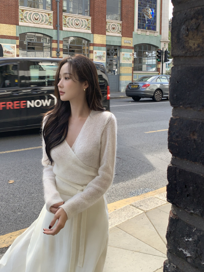 【即納】カシュクールシアーニット