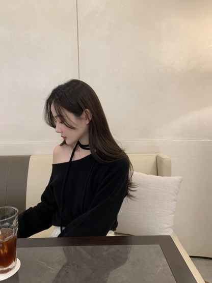 【即納】ネックストラップワンショルトップス