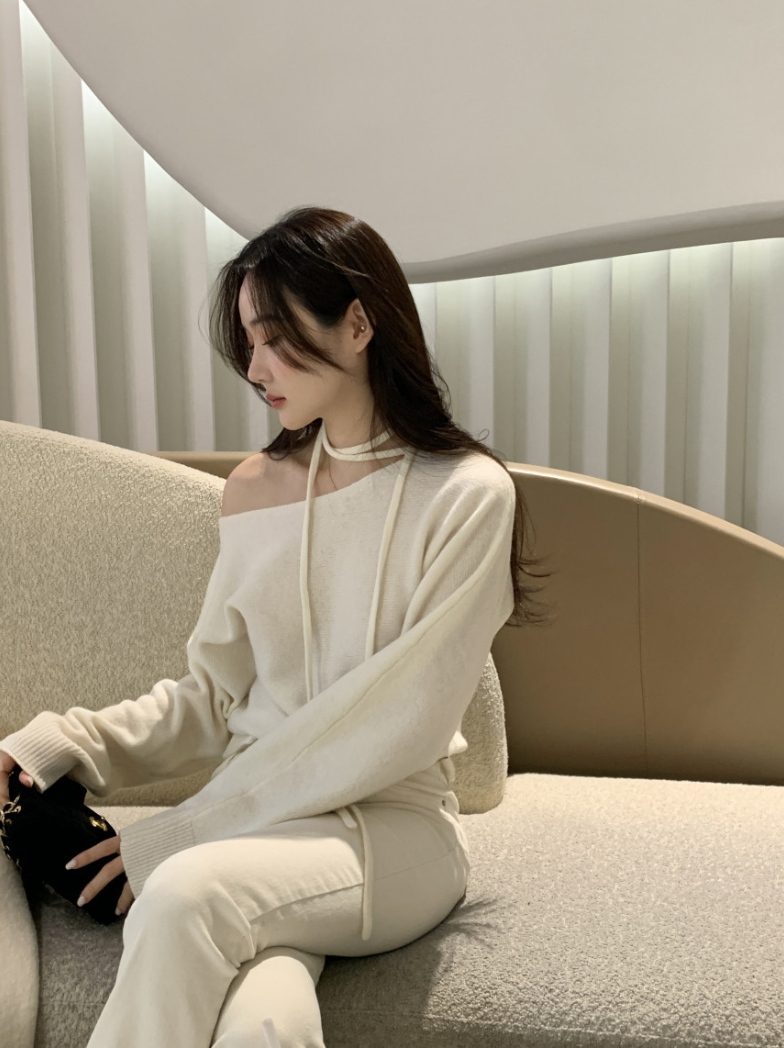 【即納】ネックストラップワンショルトップス