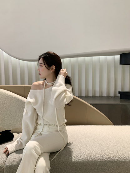 【即納】ネックストラップワンショルトップス