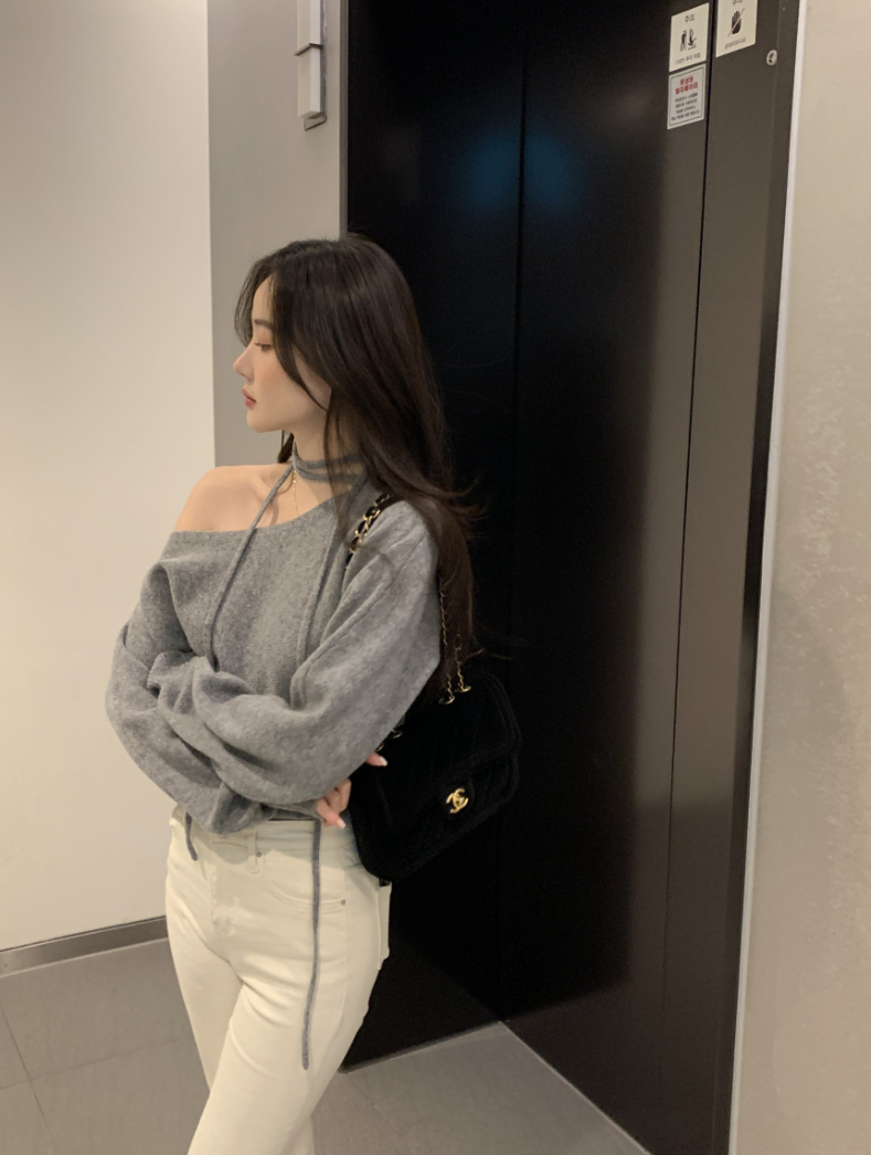 【即納】ネックストラップワンショルトップス