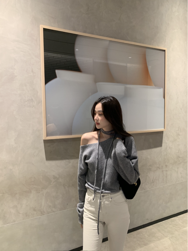 【即納】ネックストラップワンショルトップス