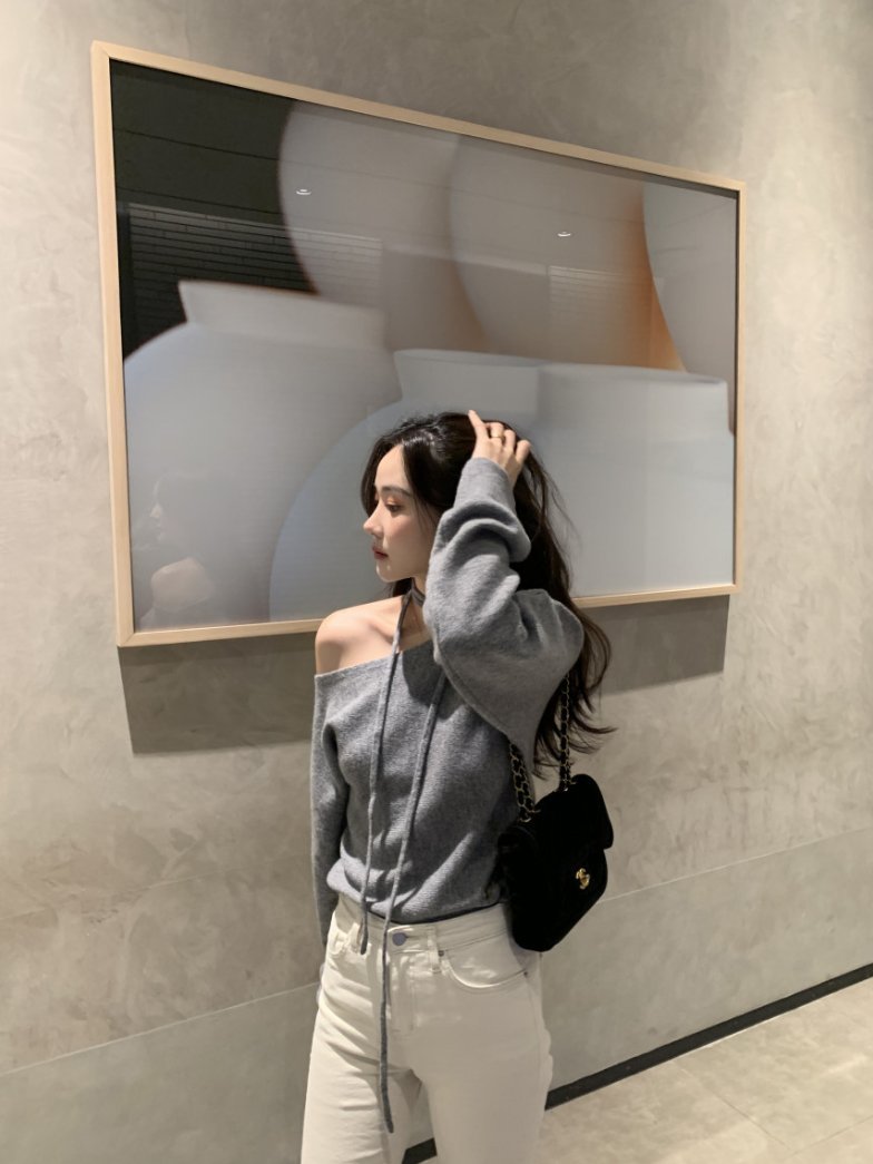 【即納】ネックストラップワンショルトップス