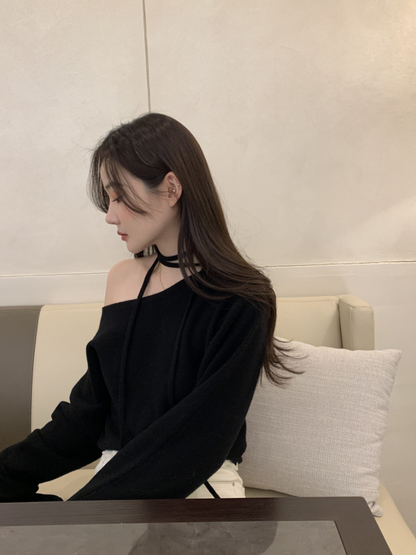 【即納】ネックストラップワンショルトップス