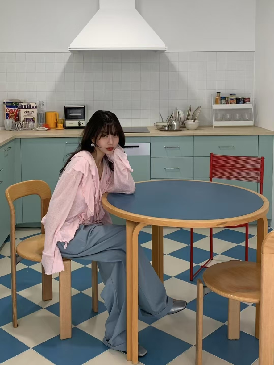 【即納】エアリーフリルシアーカーディガン