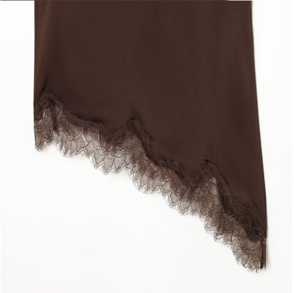 【即納】レースサテンキャミ