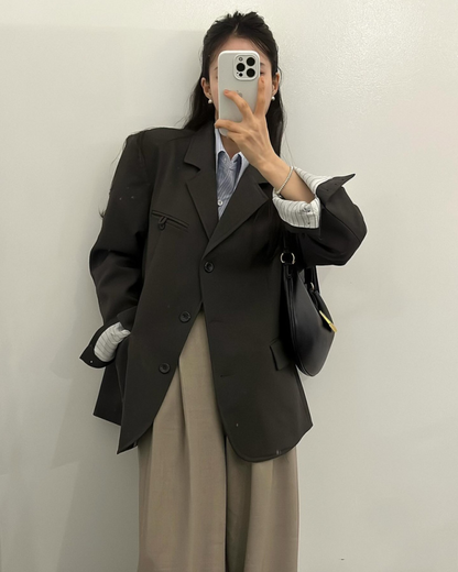 新作【即納】クラシックオーバーシルエットテーラードジャケット