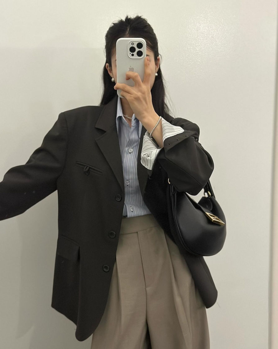 新作【即納】クラシックオーバーシルエットテーラードジャケット