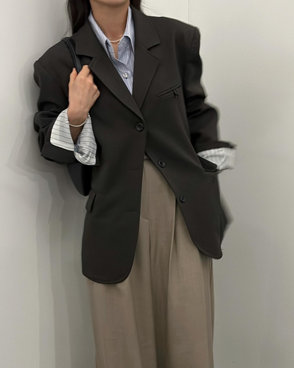 新作【即納】クラシックオーバーシルエットテーラードジャケット
